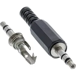 InLine® Klinkenstecker 3,5mm Stereo Lötversion - Hochwertiger 3,5mm Stereo Klinkenstecker, ideal für individuelle Audioprojekte, robust und langlebig.