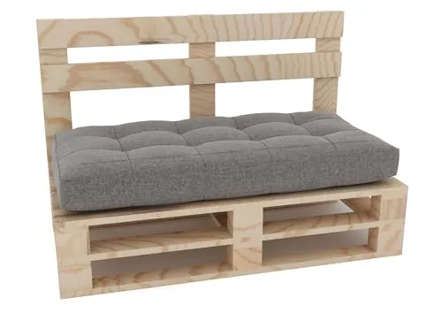 Lermowood Palettenmöbel Mpe Bank 100 x 60 cm Natur - Hochwertige Palettenbank aus 100% Naturholz für drinnen und draußen. Robust, vielseitig einsetzbar und in mehreren Farben erhältlich – ideal für Terrasse, Balkon oder Garten.