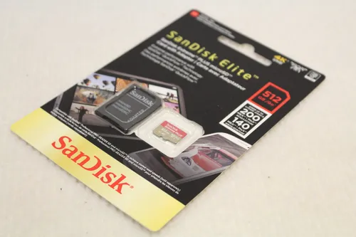 SANDISK Elite Extreme® PLUS UHS-I Micro-SDXC Speicherkarte 512 GB - Handy Speicherkarten mit bis zu 200 MB/s Lesegeschwindigkeit für blitzschnelle Datenübertragungen und ideal für 4K-Videos, wasserdicht und stoßfest für extreme Bedingungen.