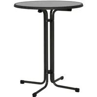 MFG Klapp-Stehbiertisch 85cm grau 01604203 - Camping-Möbel, stabil und platzsparend klappbar, ideal für Outdoor-Events und Feiern