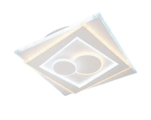 casa NOVA Deckenleuchte LED STAIRS - Dimmbare Deckenlampe - Lampen Kategorie: LED-Deckenleuchte in modernem Design, 53 x 53 cm, dimmbar über Fernbedienung und mit praktischer Nachtlichtfunktion.