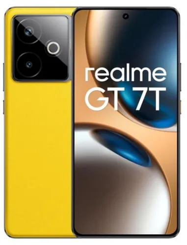 realme GT 7T 256GB/12GB - Racing Yellow - Handys Smartphones mit 6.8" LTPS AMOLED Display, 5G Unterstützung und 7000 mAh Akku für ultimativen Nutzungskomfort. Schnelles 120W Wired Charging und beeindruckende Kamera-Performance.