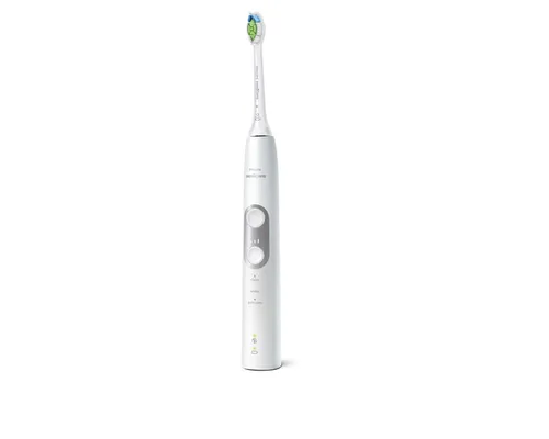 Philips Sonicare HX6877/34 ProtectiveClean 6100 Schall-Zahnbürste - Elektrische Zahnbürste mit fortschrittlicher Schalltechnologie, entfernt Verfärbungen für weißere Zähne in nur einer Woche und bietet drei Putzprogramme für individuelle Reinigung.