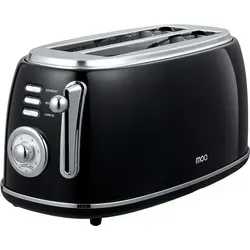 MOA Retro Toaster XL - 4 Scheiben Toaster mit 1500W und 6 Bräunungsstufen - Der MOA Retro Toaster XL röstet 4 Scheiben Brot gleichzeitig. Mit 1500 Watt Leistung, extra breiten Schlitzen und 6 Bräunungsstufen ist er ideal für Familien. Genießen Sie perfekt geröstetes Brot in kürzester Zeit!