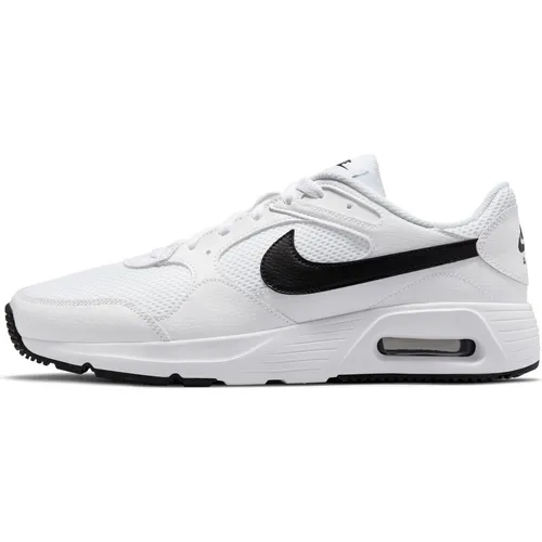 Nike Air Max SC Herrenschuhe - Weiß/Schwarz, Größe 42 EU - Herren-Sneaker mit Dri-FIT-Material für trockenen Tragekomfort und atmungsaktive Eigenschaften, perfekt für aktive Männer.