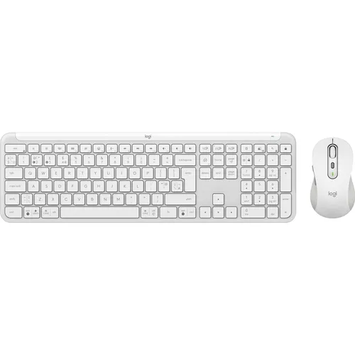 Logitech MK950 Signature Slim - Kabelloses Tastatur-Maus-Set mit leisen Tasten, Multi-Device-Wechsel und umweltfreundlichem Design