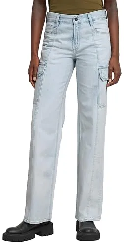 G-STAR Judee Cargo Denim Hosen - Stylische Cargo-Jeans mit bequemer Passform und praktischen Seitentaschen. Perfekt für einen lässigen Look und hohen Tragekomfort.