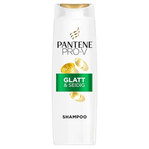 Pantene Pro-V Glatt & Seidig Shampoo 500ml - Entdecke das Pantene Pro-V Glatt & Seidig Shampoo für geschmeidiges Haar. Es reinigt sanft und schützt die Haarstruktur. Ideal für krauses und stumpfes Haar, ganz ohne Silikone.