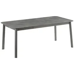 Lafuma Oron 190PAP Ausziehtisch HPL/Stahl 185/245x100 cm - Gartentisch mit ausziehbarer Funktion von 185 cm auf 245 cm, wetterbeständig und ideal für gesellige Abende im Freien.