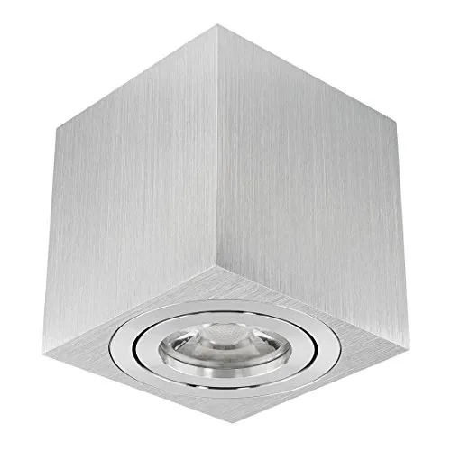 SC-LUXon LED Deckenleuchte Aufbauspot DUCE aus Aluminium - 230V Deckenstrahler schwenkbar inkl. LED Leuchtmittel 6W SMD warmweiss 230V