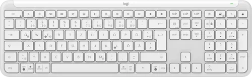 Logitech Signature Slim K950 - Kabellose Tastatur mit schlankem Design, leise und Multi-Device-fähig für effizientes Arbeiten unterwegs