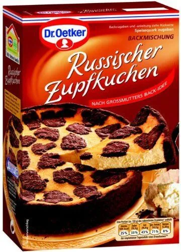 Dr. Oetker Russischer Zupfkuchen Backmischung 670 g - Sonstige Speisen, für einen köstlichen, saftigen Zupfkuchen mit original russischem Rezept - einfach zuzubereiten!