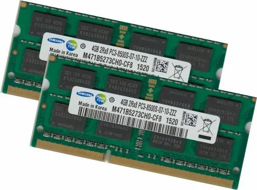 Samsung 8Gb 2x 4Gb DDR3 1066 Mhz Ram für Apple MacBook + MB Pro, Imac, Mac Mini