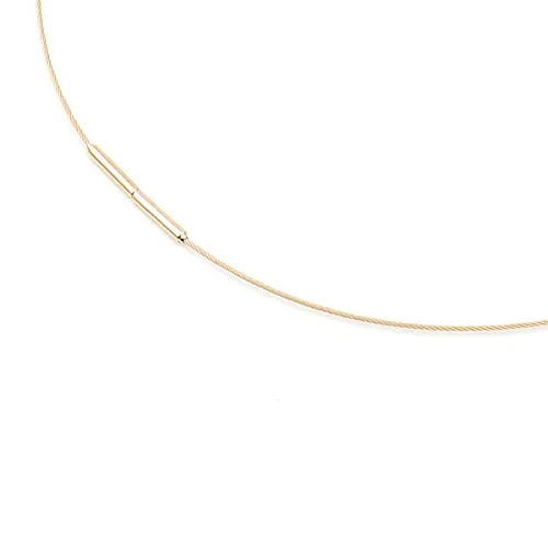 Boccia Kette ohne Anhänger aus Edelstahl gelbgold - Elegante Halskette aus hochwertigem Edelstahl in gelbgold, perfekt für jeden Anlass und ein Must-Have für Schmuckliebhaber.