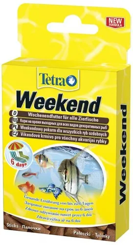 TetraMin Weekend 10 szt. - Tetra Weekend - Praktische Futterruten für Fische, die eine ausgewogene Ernährung für bis zu 6 Tage gewährleisten. Ideal für die einfache Fütterung während kurzer Abwesenheiten.