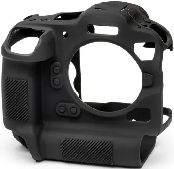 EASYCOVER Silikon-Schutzhülle für Canon R3 - Schwarz - Kamerataschen mit optimalem Schutz, rutschfest und stoßabsorbierend für Ihre Canon R3.
