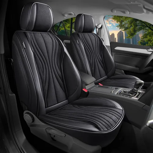 Volvo XC40 Schonbezüge Schwarz M3 (ab 2017) - Hochwertige Sitzbezüge für Volvo XC40, atmungsaktiv und abwaschbar, mit spezieller Airbag-Naht für optimale Sicherheit und einfache Installation.