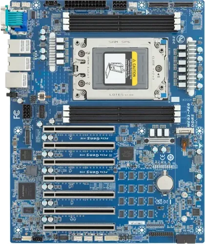 Gigabyte Mainboard ME03-PE0 AMD EPYC ATX Sockel SP6 Bulk DIMM SATA Gigabit-LAN Grafik USB 3.2 3.0 VGA PCI-Express (5ME03PE0NR-000-11B)