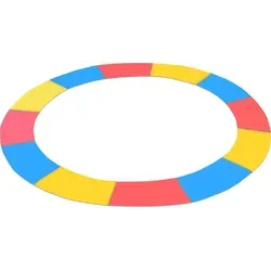 Aga Trampolin Randabdeckung 400 cm 13 ft Tricolour, Randschutz, Trampolinzubehör, Federabdeckung für Trampolin - Blau/Rot/Gelb