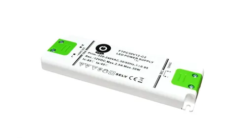 Zasilacz meblowy LED 30W 12V 2.5A ultra slim FTPC30V12-C2 POS POWE 5902135132838