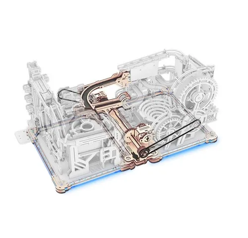 ROKR 3D-Puzzle Murmelbahn Verbindungselement "Link Pack" - 3D-Puzzle aus Holz, ideal für kreative Köpfe ab 14 Jahren, fördert die Feinmotorik und das räumliche Denken.