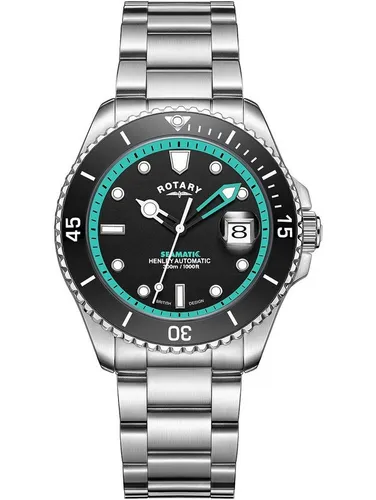 ROTARY Automatikuhr GB05430/80 Henley Seamatic für Herren - Sportliche Automatik-Herrenuhr mit 42 mm Gehäuse, wasserdicht und Saphirglas – perfekt für aktive Männer.