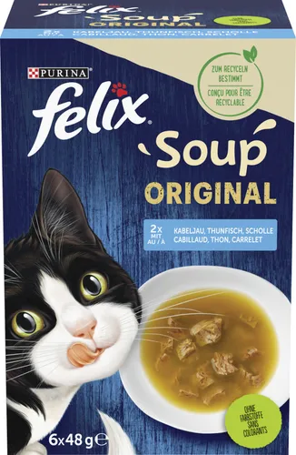 Felix Soup Geschmacksvielfalt aus dem Wasser Mix 6 x 48 g