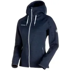 MAMMUT Arctic ML Hooded Jacket Women - Da., marine melange 5784 (XS) - Funktionsjacke für Damen, ideal als Midlayer, warm und atmungsaktiv für Outdoor-Aktivitäten.
