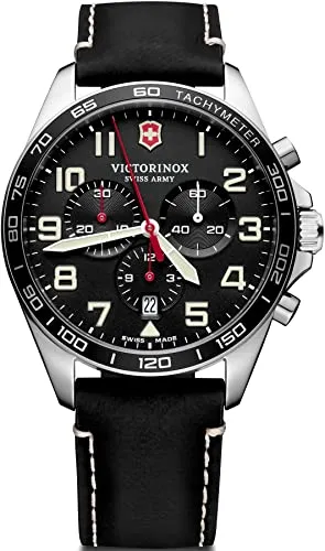 VICTORINOX Field Watch V241852 – Elegante Armbanduhr für Herren - Armbanduhren für Herren mit präzisem Quartzwerk und stilvollem Lederarmband für einen zeitlosen Look.