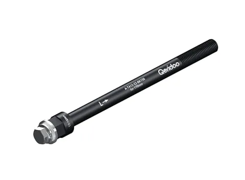 Qeridoo Steckachsadapter M12x1,5 170 mm für Fahrradanhänger - Fahrradanhänger Adapter für Flexbar-Kupplung, kompatibel mit Shimano E-Thru-Axle, einfaches Anbringen an Steckachsen.