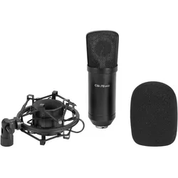 OMNITRONIC MIC CM-78MK2 Großmembran-Kondensatormikrofon - Professionelles Großmembran-Kondensatormikrofon für Studio- und Homerecording. Hohe Klangqualität und geringes Eigenrauschen für präzise Aufnahmen von Gesang und Instrumenten.