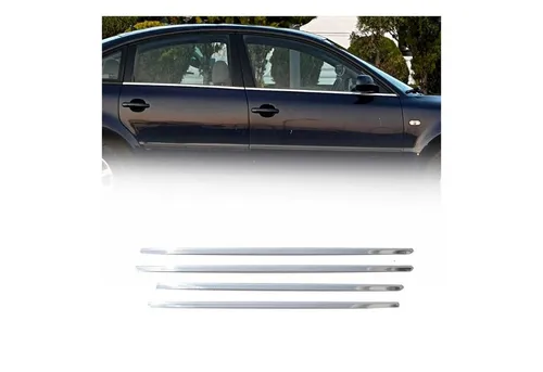 OMAC Zier- / Schutzleiste Türscheibe 7504141 - Edelstahl Fenster Ein- / Anbau für VW, korrosionsbeständig und mit einfacher Montageanleitung, perfekt für individuellen Fahrzeugschutz und stilvolle Optik.