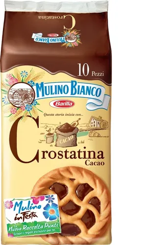 Mulino Bianco Kuchen 10x Crostatina schokoriegel Schokolade kekse Kakao 240gr