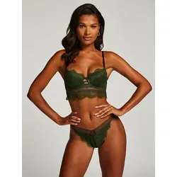 Hunkemöller Push-up-BH in Dunkelgrün, Größe 70E, Grün, Damen