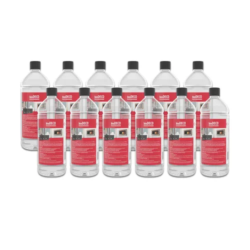 Kratki Biocombustible líquido para chimeneas 12 uds. BIO-DECO
