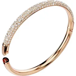 Swarovski Armreif Damen-Armreif mit Kristall - Eleganter Armreifen aus rosévergoldetem Metall mit funkelndem Swarovski-Kristall, ideal als Geschenk in schöner Verpackung.