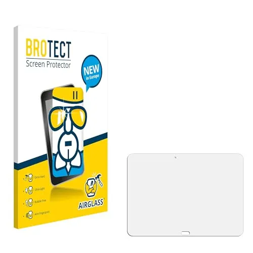 BROTECT Schutzglas für Samsung Galaxy Tab 4 10.1 SM-T535 Schutzfolie Made in Germany Panzer Folie Glas Displayschutz [Kratzfest 9H, Anti-Fingerprint]