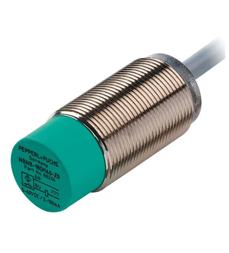 Pepperl+Fuchs NBN8-18GM40-Z0 Induktiver Näherungsschalter - Induktiver Näherungsschalter von Pepperl+Fuchs, Ø 18 mm, mit 8 mm Schaltabstand, ideal für präzise Positionserkennung in automatisierten Anwendungen.