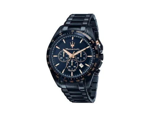 Maserati Herrenuhr Chronograph Blue Edition – R8873612054 - Armbanduhren für Herren, elegante Maserati Blue Edition mit 10 ATM Wasserdichtigkeit und stilvollem blauen Zifferblatt, ideal für modebewusste Männer.