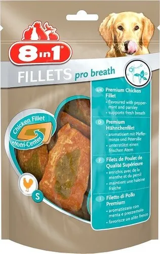 8in1 Hundesnack Fillets Pro Breath S Leckerli Kausnack Hundefutter