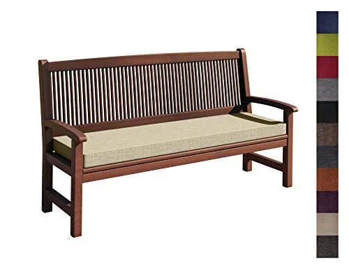 sunnypillow Bankauflage Outdoor - Bequeme Sitzkissen für Gartenbänke - Hochwertige Bankauflage 150 x 40 x 5 cm, wasserabweisend und pflegeleicht, verwandelt Ihre Gartenmöbel in einen gemütlichen Lieblingsplatz.