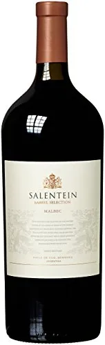 Bodegas Salentein Barrel Selection Malbec Magnum - Trockenwein in der Magnumflasche (1,5l) mit reifen roten Früchten und feinen Vanillenoten. Ideal zu Käse und würzigen Speisen, perfekt für besondere Anlässe.