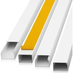 Gentle North Kabelkanal Kabelkanal Selbstklebend Weiss 1m - allrounder - diverse Größen (10-St), diverse Größen in 12x12mm - 16x16mm - 25x16mm - 15x10mm - 20x10 2.5 cm x 1.6 cm
