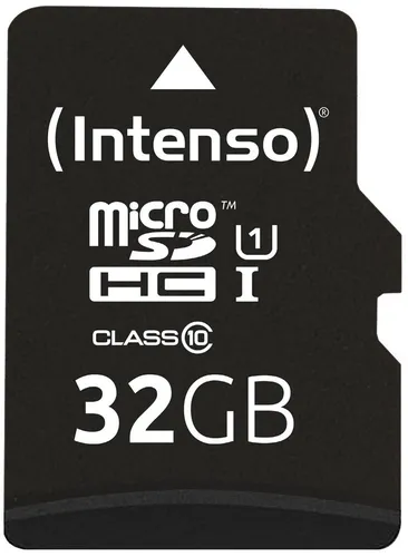 Intenso microSDHC Card 32GB - Premium Class 10 U1 - Speicherkarten für Tablets und Smartphones, ideal zur Erweiterung des internen Speichers mit 32GB Kapazität und einer Lesegeschwindigkeit von bis zu 90MB/s.