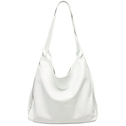 Caspar 2in1 Große Leder Rucksack Schultertasche XL - Elegante Damen Handtasche - PREMIUM LINE - Damen-Rucksackhandtaschen aus hochwertigem italienischem Rindsleder, wandelbar vom Shopper zur Rucksacktasche. Ideal für Büro, Schule oder Reisen mit viel Stauraum und praktischem Design.