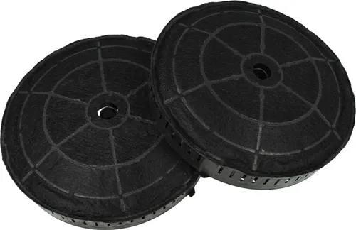 vhbw 2x Aktivkohlefilter kompatibel mit Elica DAISY WH/A/60 T.GREZZO 208355405620, CORALINE WH/A/90 T.GREZZO 208355405616 Dunstabzugshaube - 17,2 cm