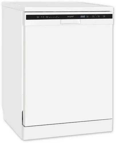 exquisit Standgeschirrspüler GSP6312-030D, 12 Maßgedecke - Geschirrspüler mit Aqua-Stopp und LED-Display, ideal für sicheres und effizientes Geschirrspülen in der Familie.