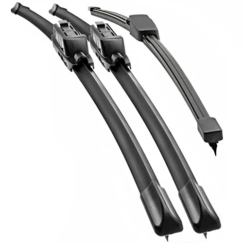 Trades Best Scheibenwischblätter für VW Tiguan (Typ 5N) - Komplett-Set - Scheibenwischerblätter Set für VW Tiguan (11/2007-01/2016) mit perfekter Wischleistung, leise auch bei trockener Scheibe und einfacher Montage.