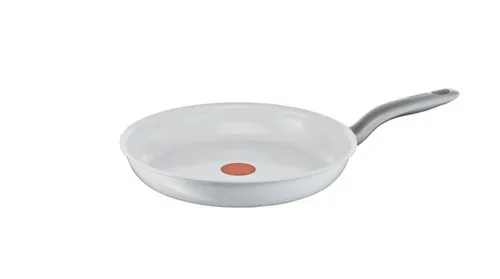 Tefal Ceramic Control White Bratpfanne 24 cm - Hochwertige Bratpfanne mit 24 cm Durchmesser, leicht zu reinigen und kratzfest. Ideal für Induktionsherde, mit isoliertem Griff für sicheren Halt.