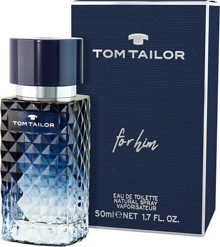 Tom Tailor For Him Eau de Toilette 50 ml - Eau de Toilette für Herren mit spritzigen Duftnoten von Bergamotte und Himbeere, ideal für jeden modischen Look und zur Betonung der individuellen Persönlichkeit.